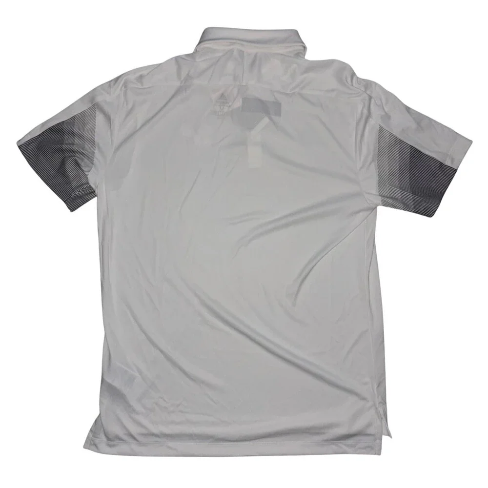 USF South Florida Bulls Polo Shirt Mens M White Short Sleeve Adidas NCAA New